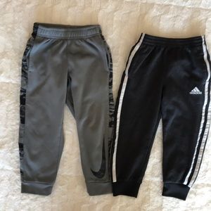 2 pairs of little boys jogger pants